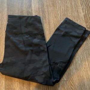 Size 8 lululemon pace rival black camo leggings